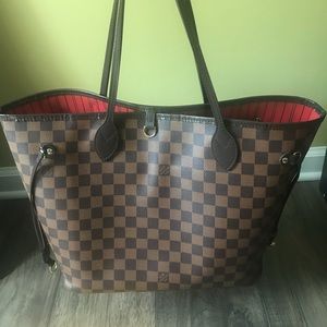 Authentic 2017 Louis Vuitton Damier Neverfull MM